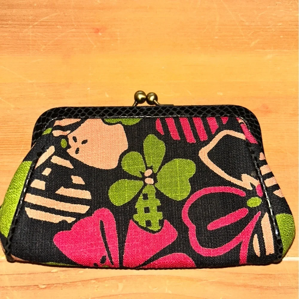 Floral Black and Pink Women's Bag